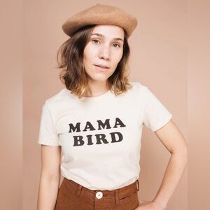 Runs Small!! The Bee & The Fox Mama Bird Short Sleeve T Shirt, Sz Large